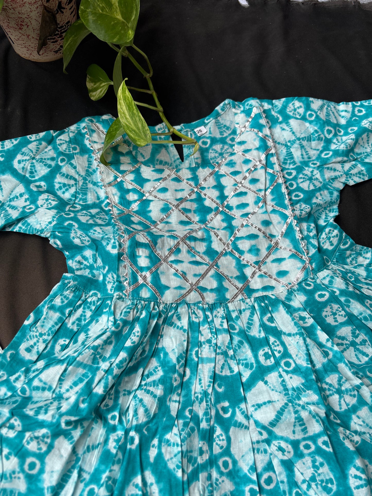 Tara Turquoise Sharara Set