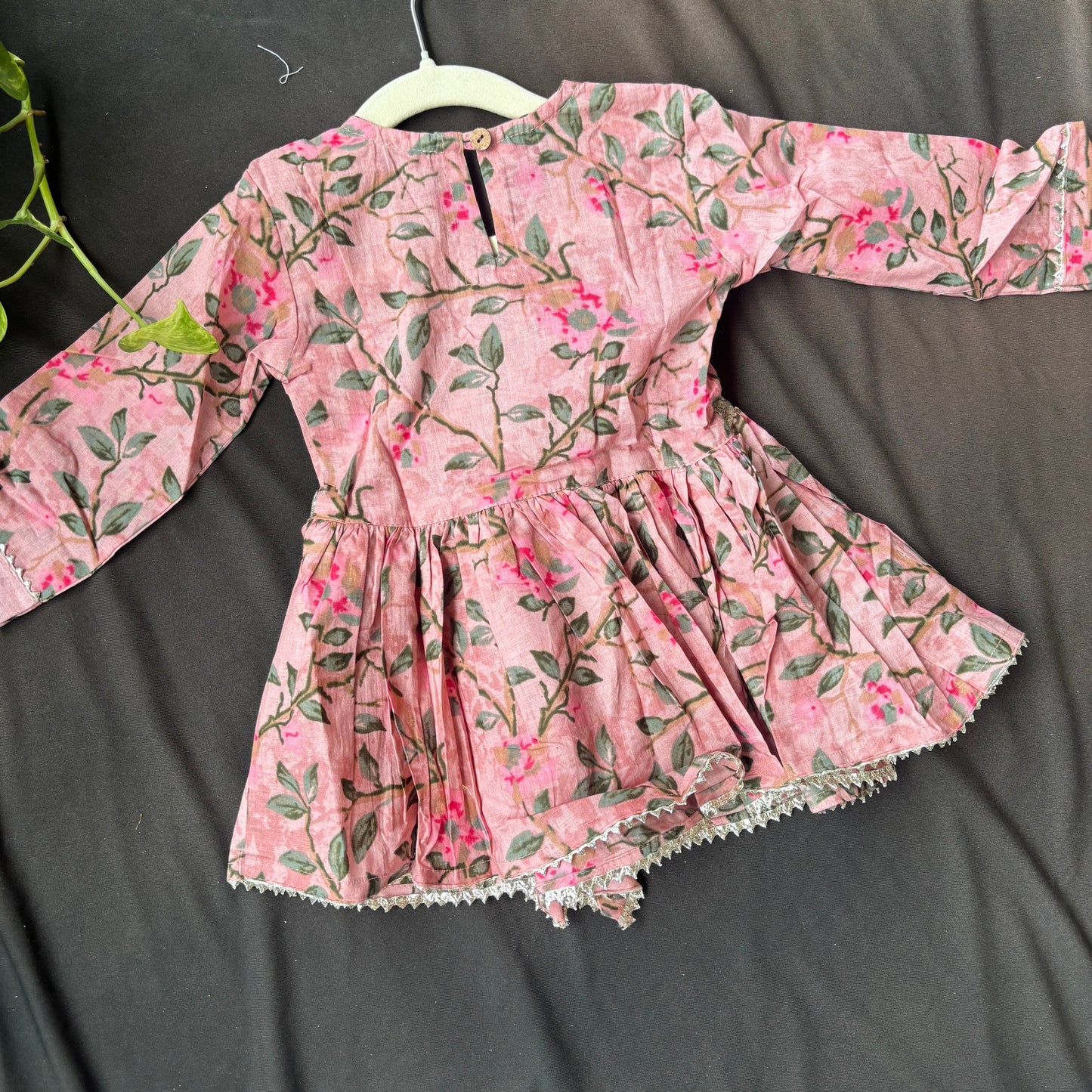 Blush Bagh V neck Sharara Set