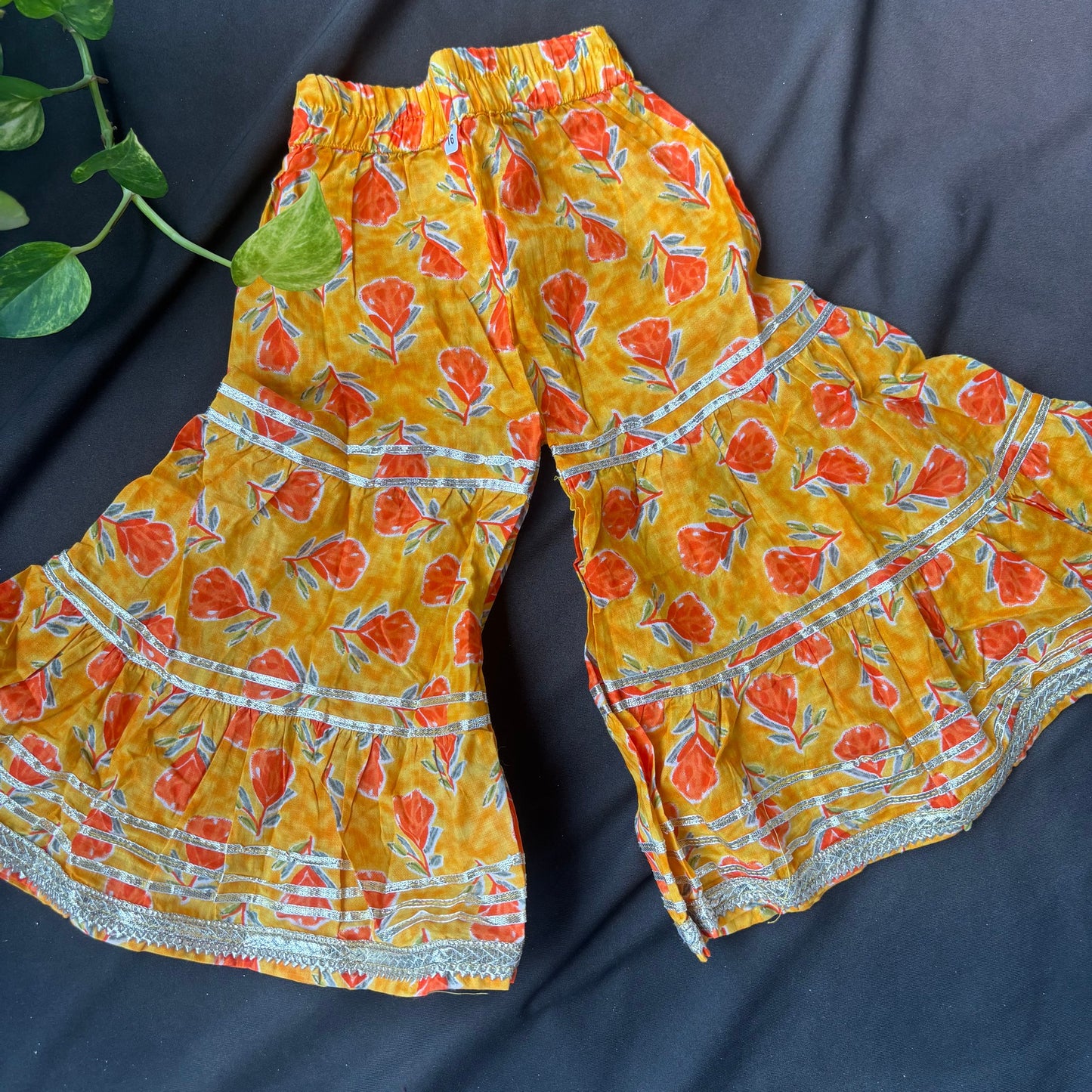 Haldi Phool Rang Sharara Set
