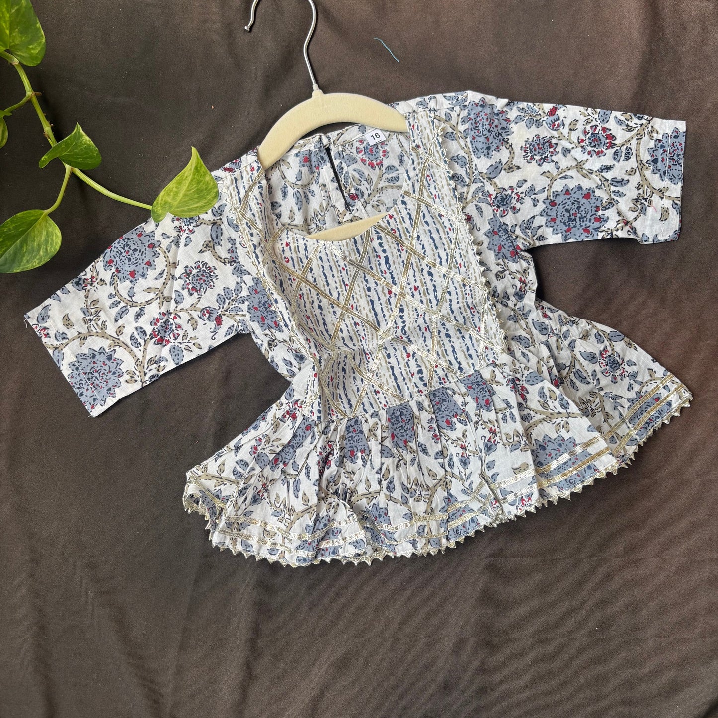 Silver Mist Sharara Set