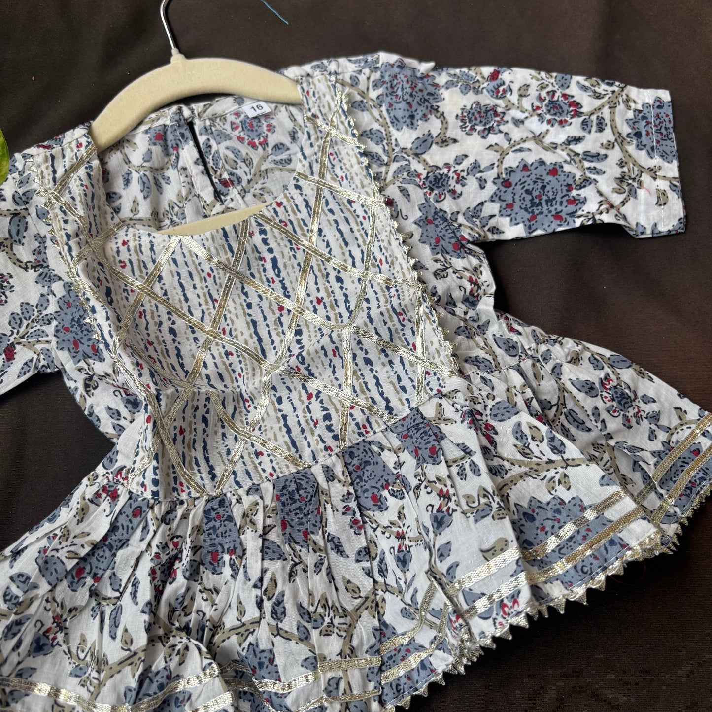 Silver Mist Sharara Set