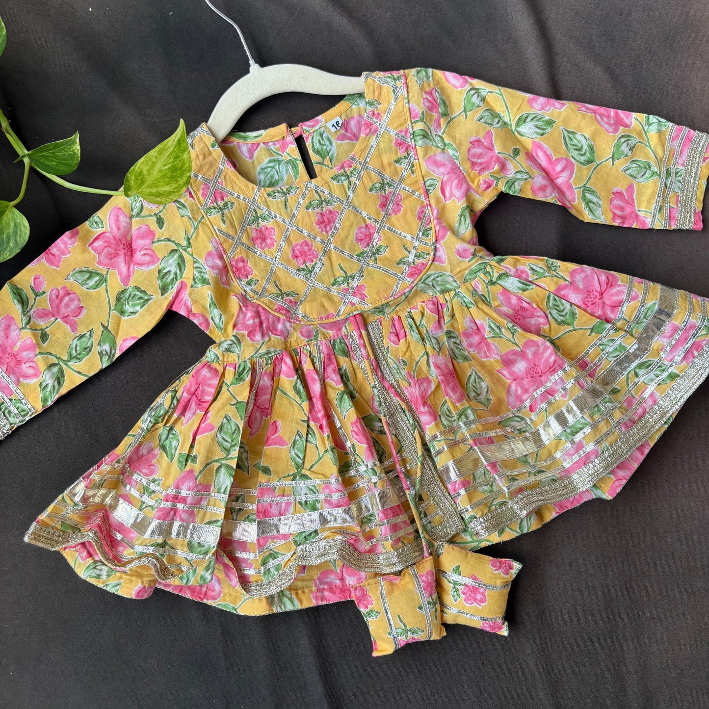 Gulbahaar Yellow Gota Sharara Set
