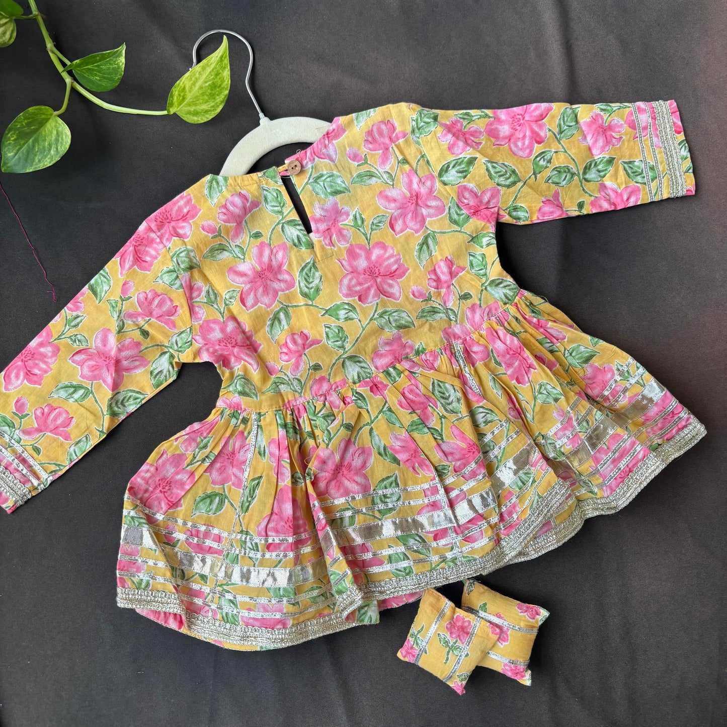 Gulbahaar Yellow Gota Sharara Set