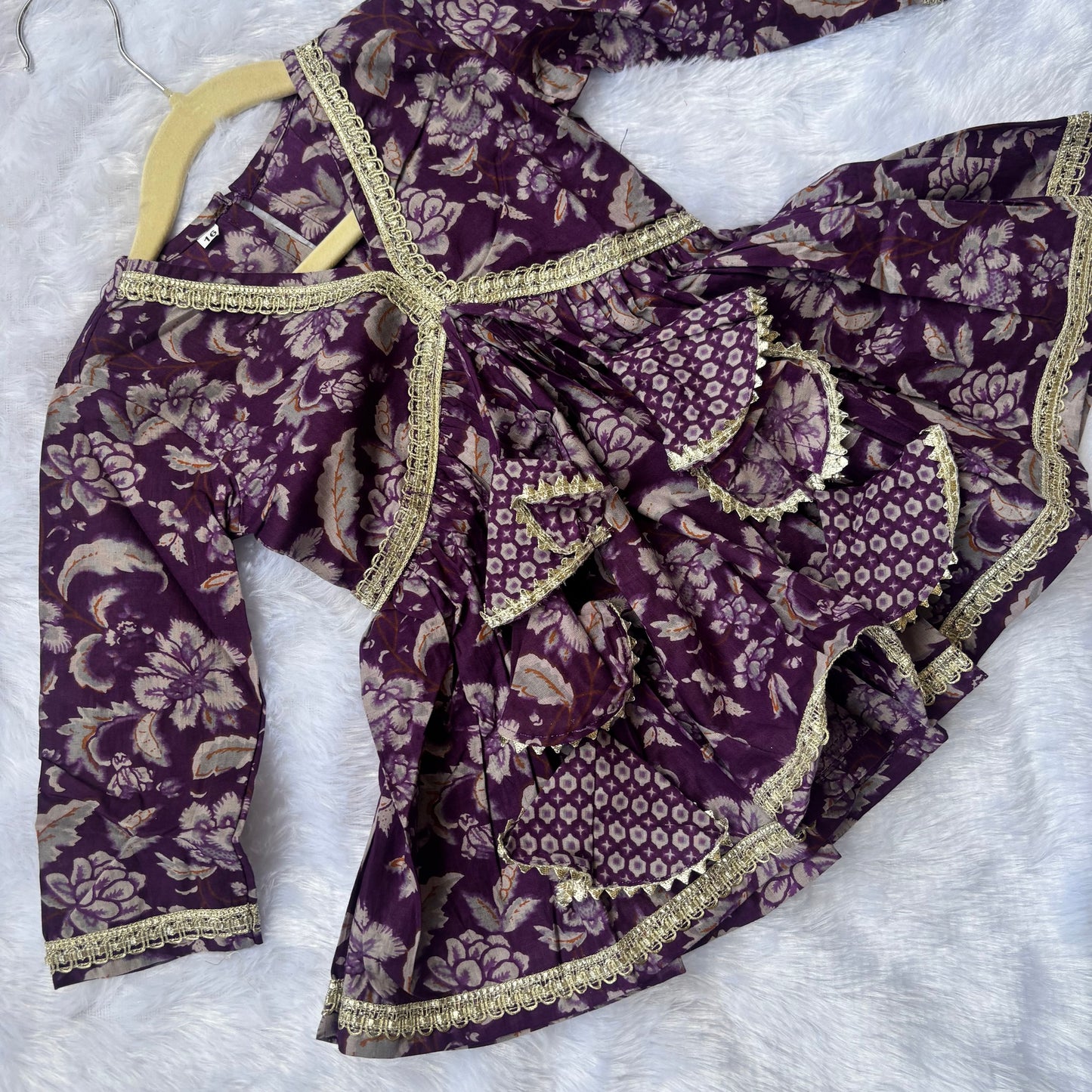Royal Plum Afghan Set