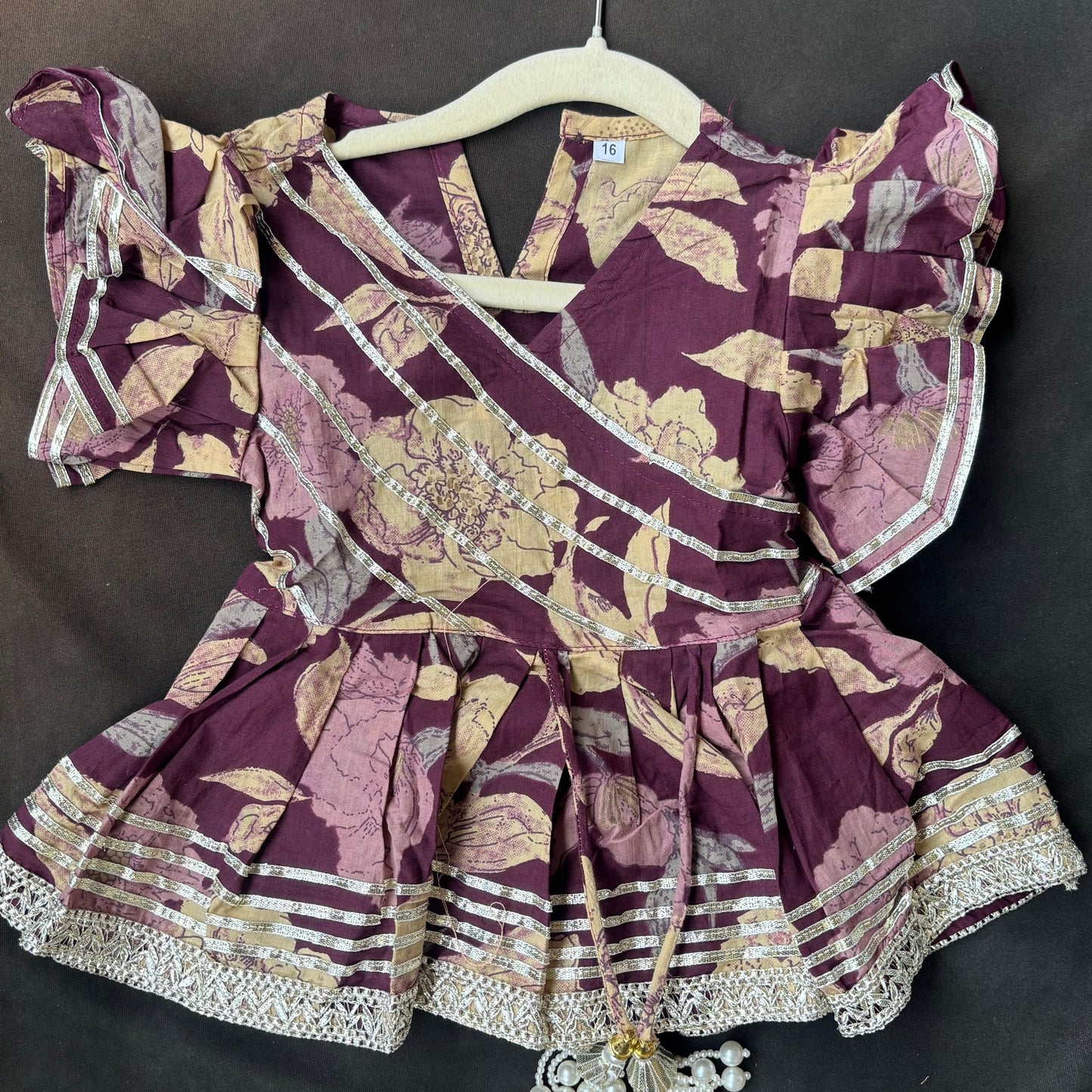Zehra Purple Ethnic Set