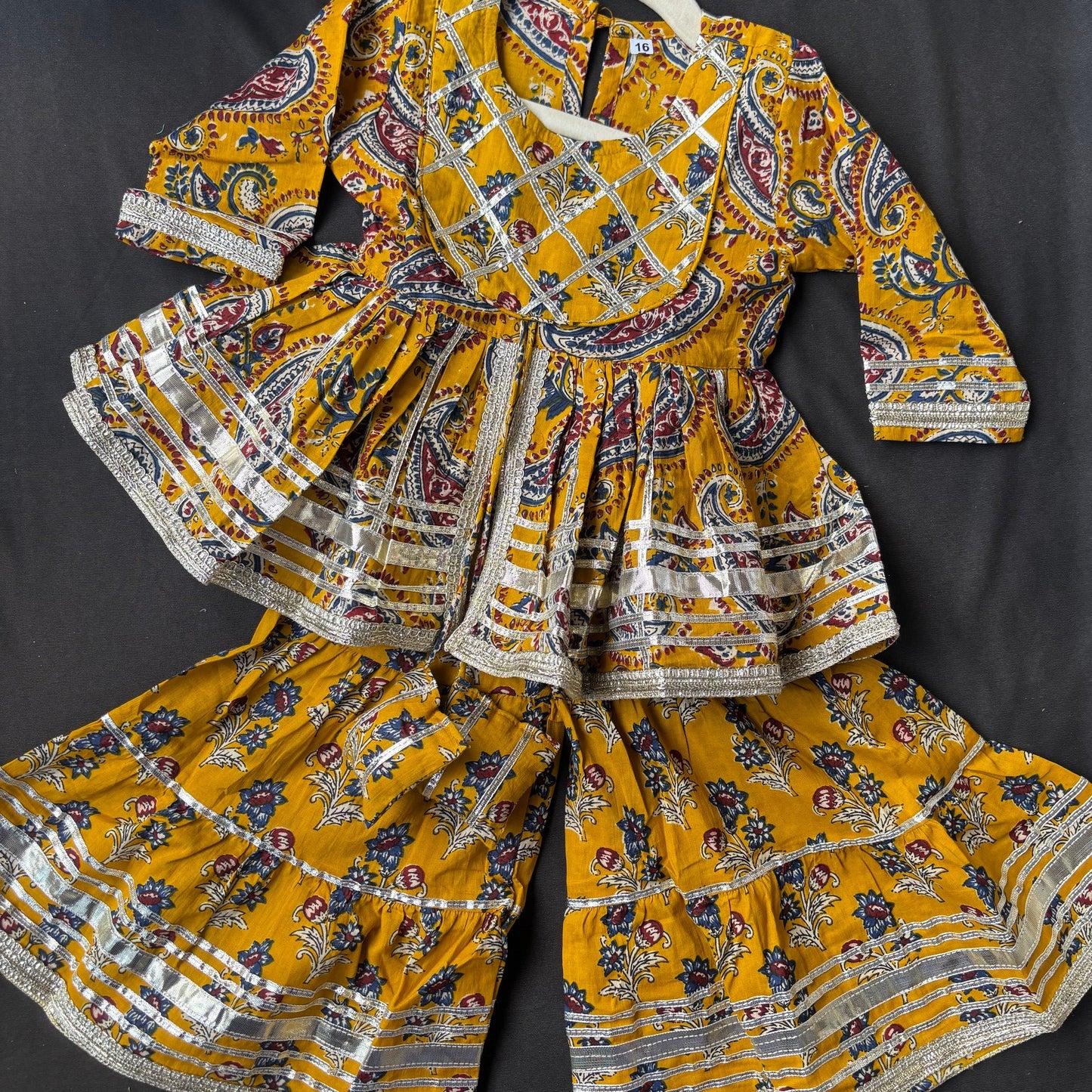 Sunehri Phool Sharara Set