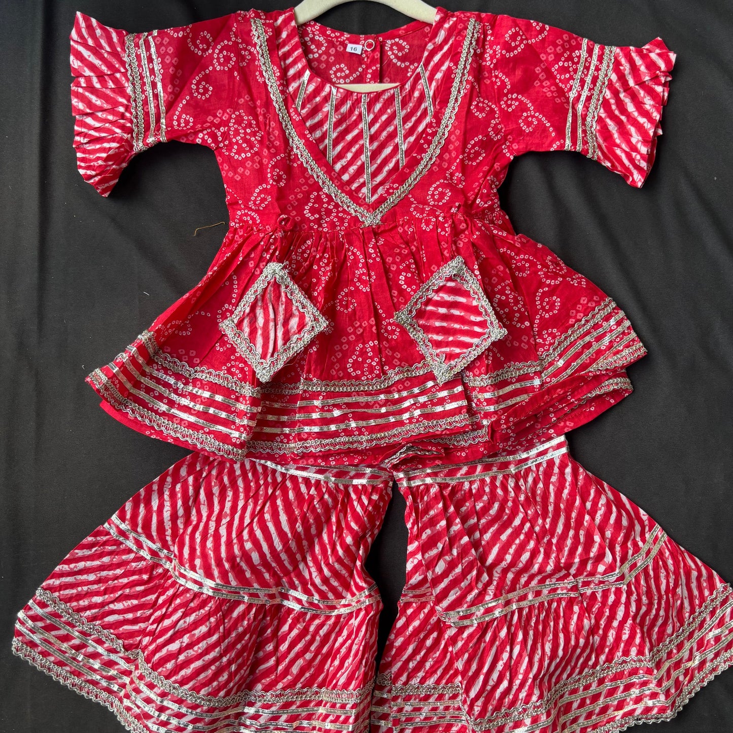 Bandhani Blossom Sharara Set
