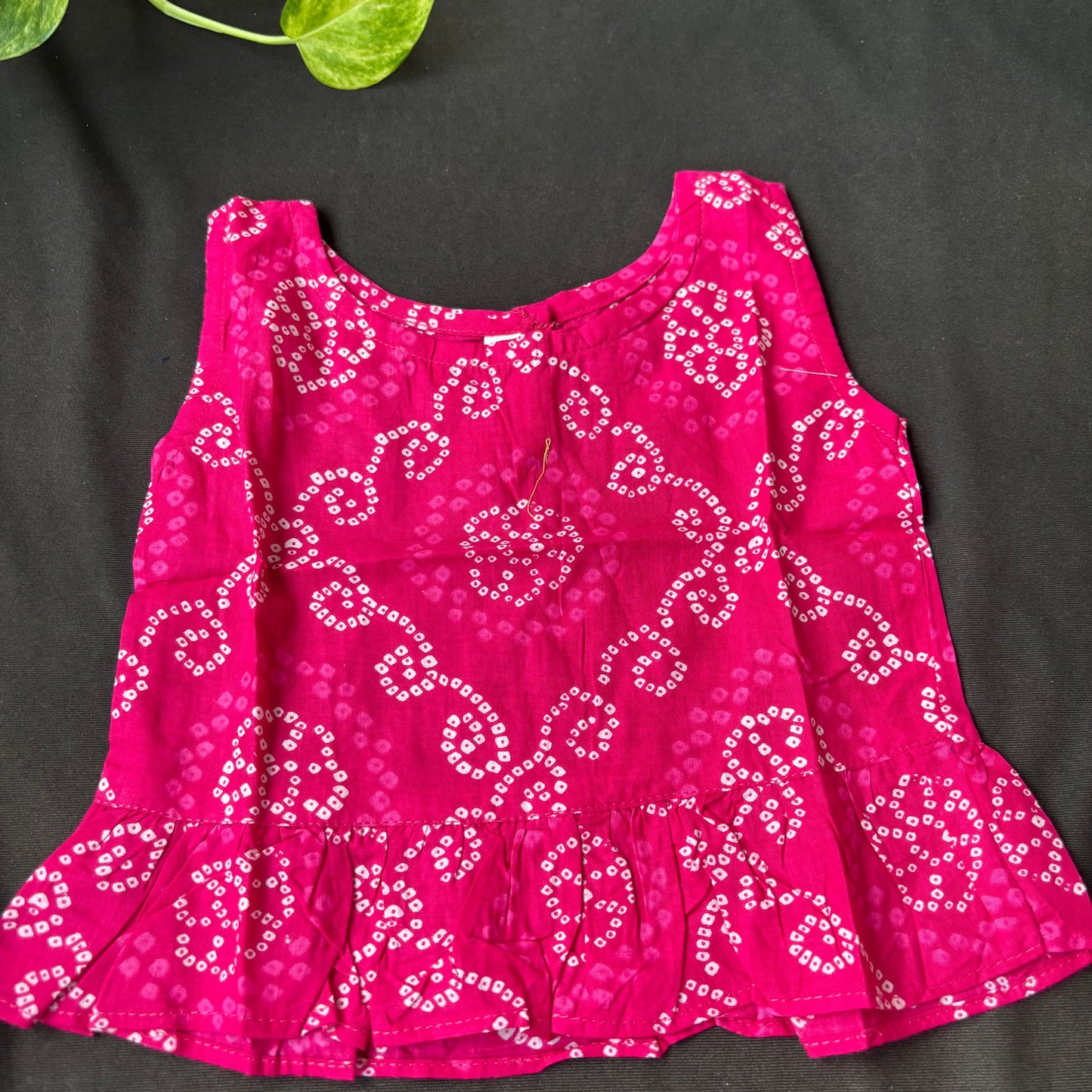 Bandhani Pink Shorts Co-Ord Set