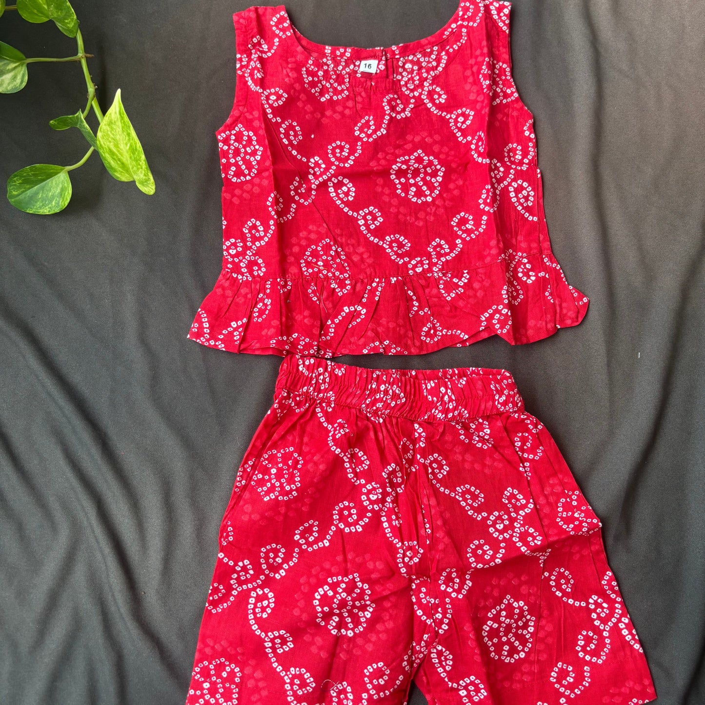 Red Swirl Co-ord Sets