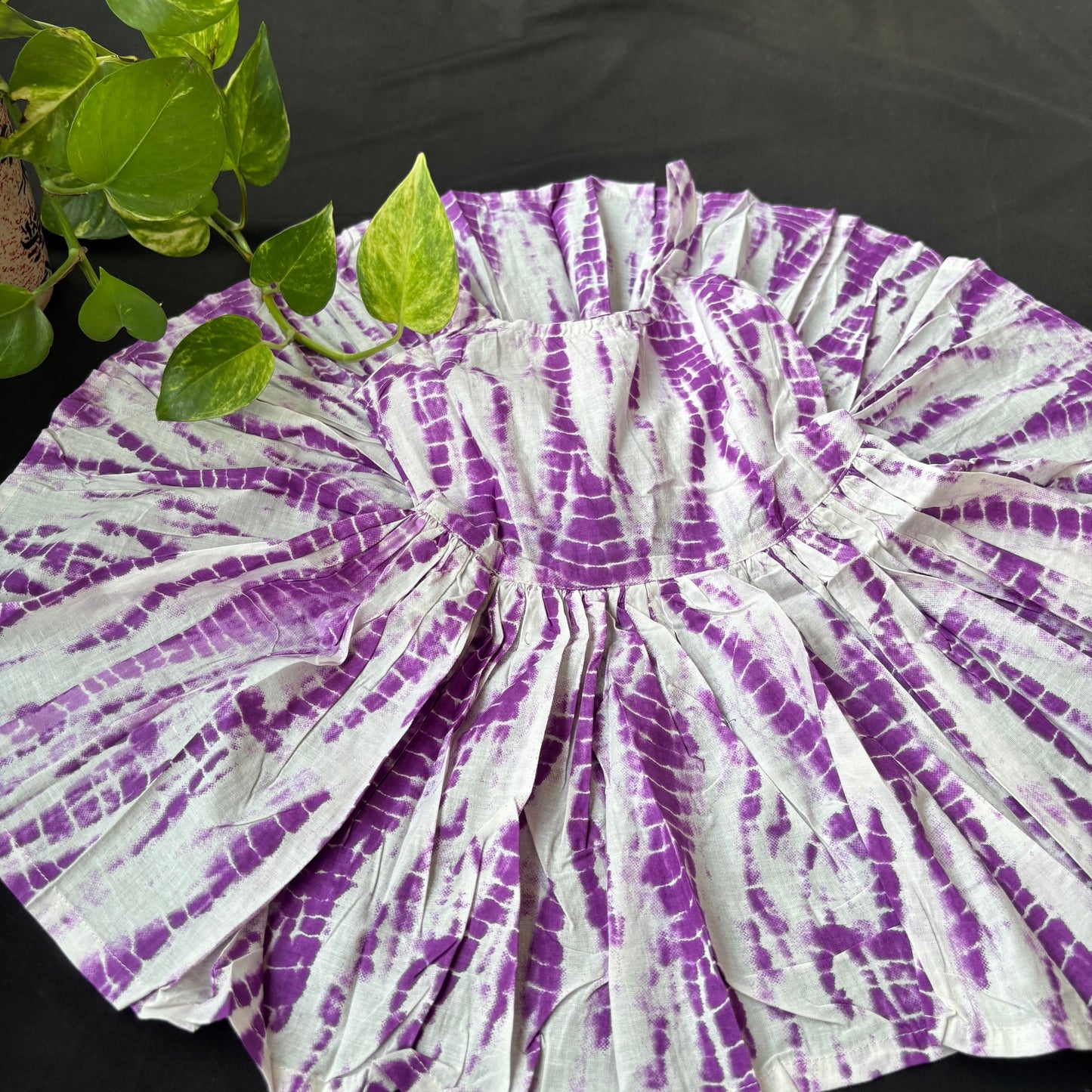 Lavender Swirl Tie-Dye Frock