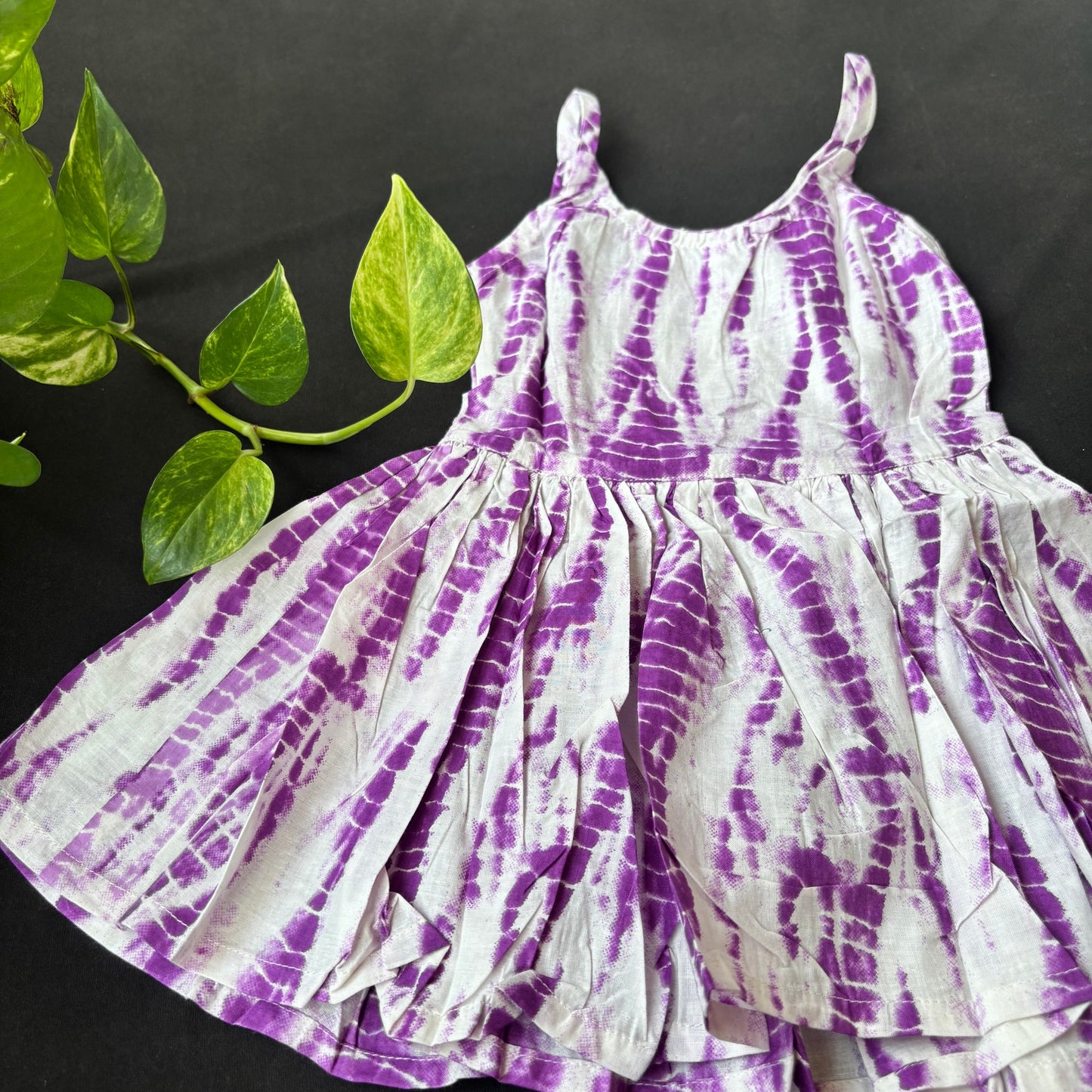 Lavender Swirl Tie-Dye Frock
