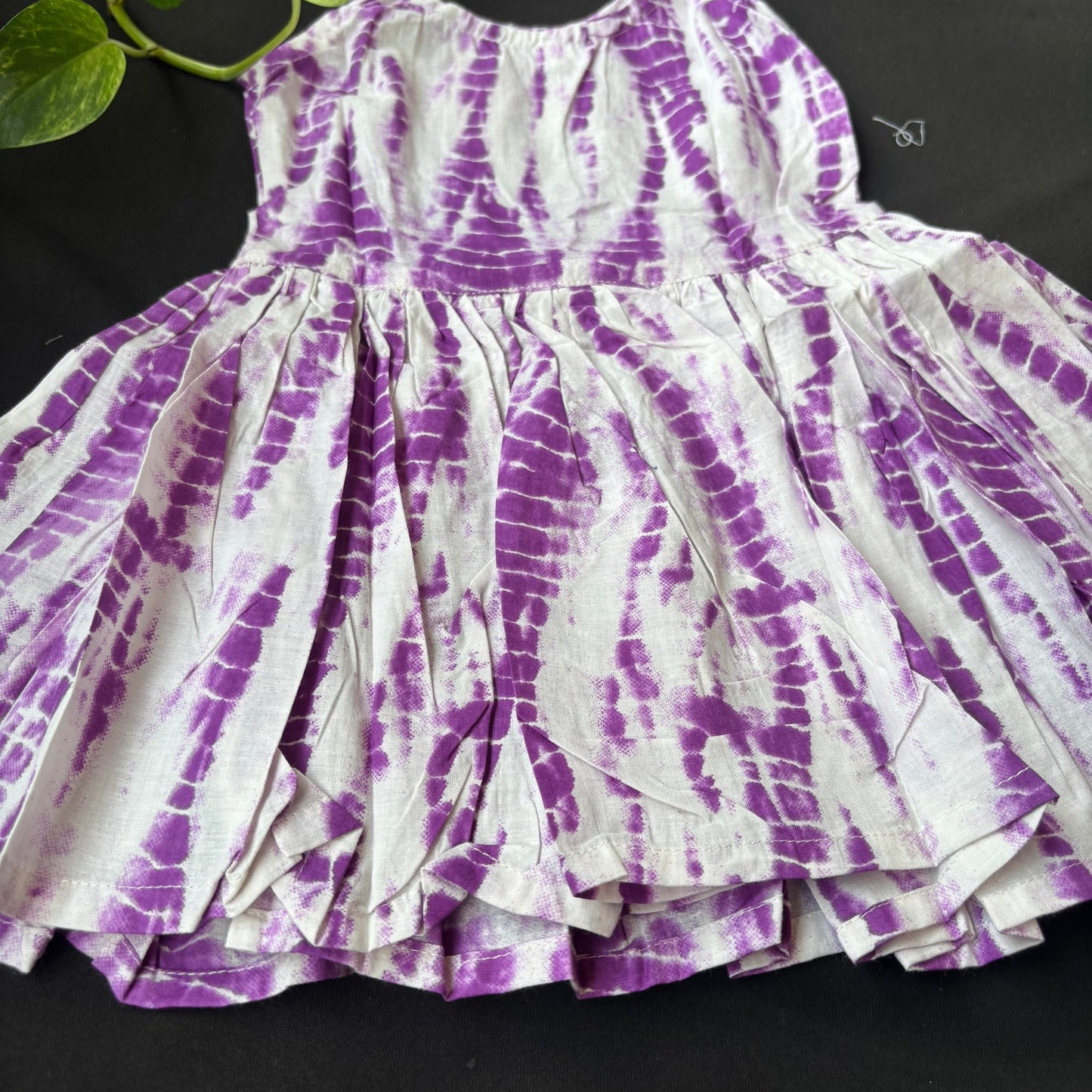 Lavender Swirl Tie-Dye Frock