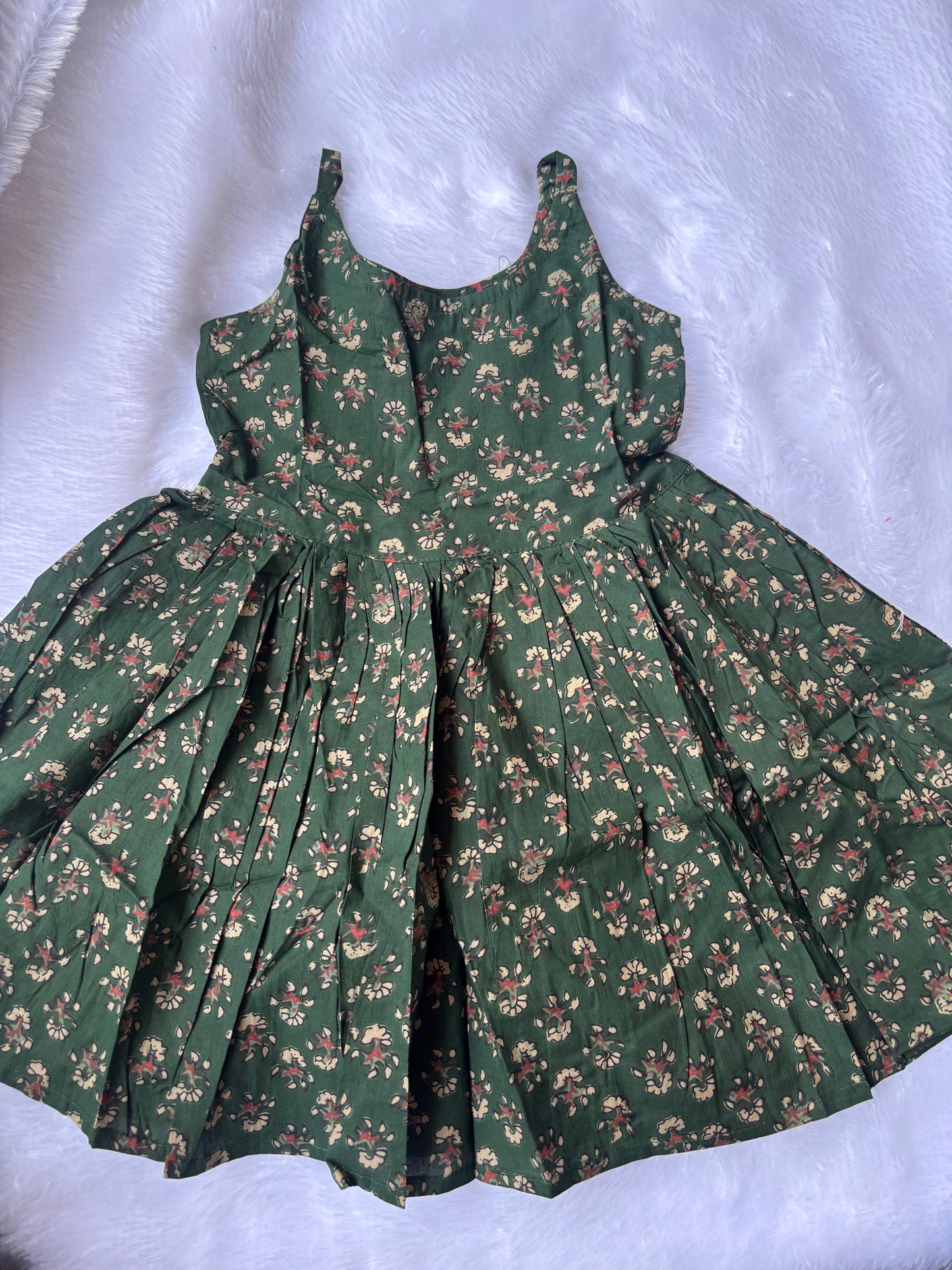 Olive Blossom Frock