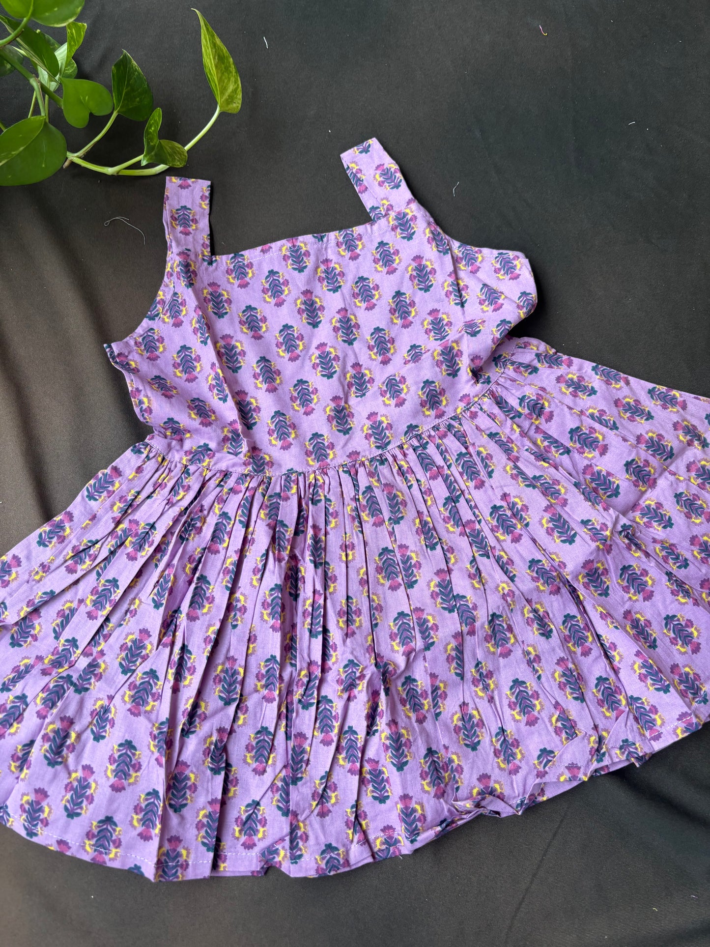 Lavender Bloom Cotton Frock
