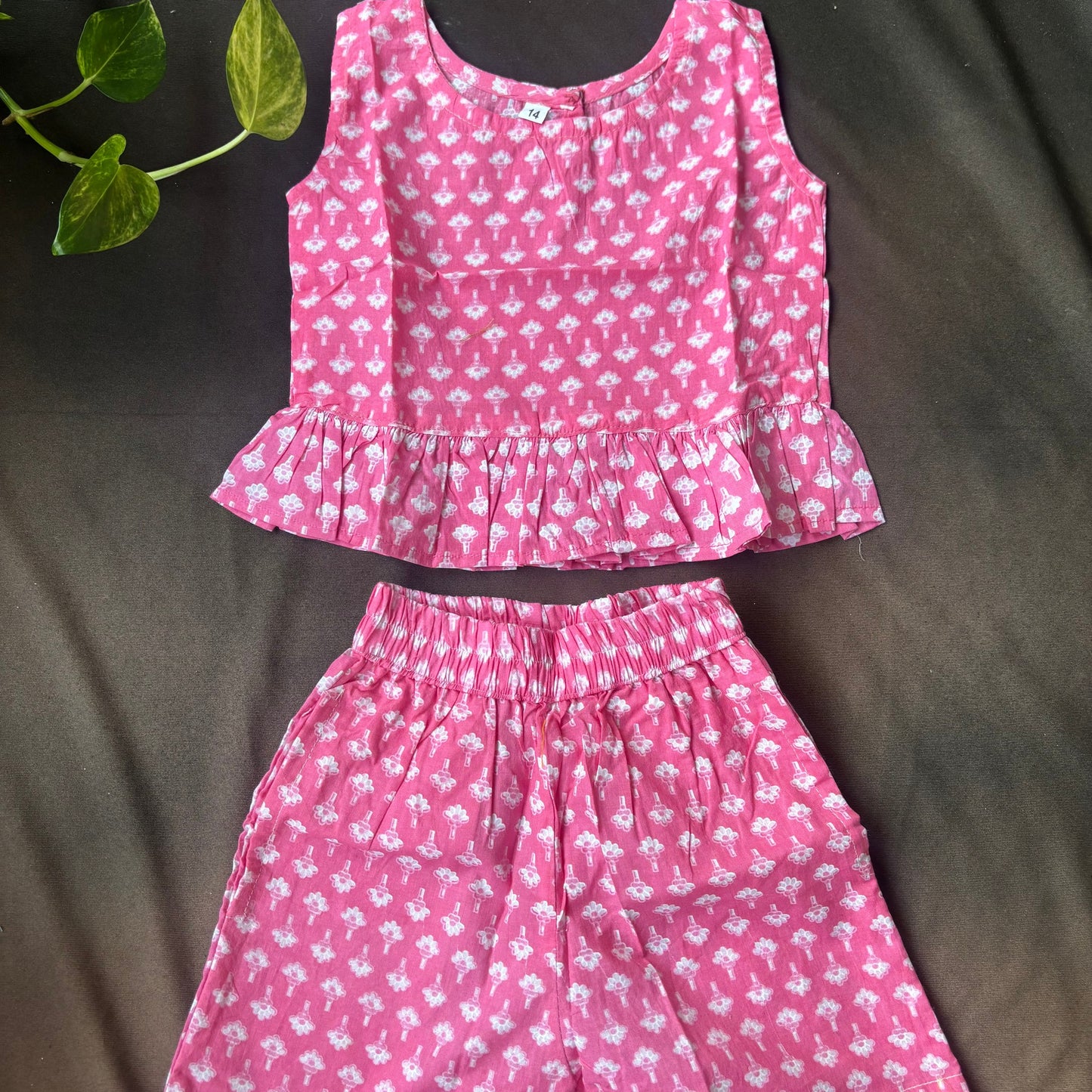Pink Petal Shorts Co-ord Set