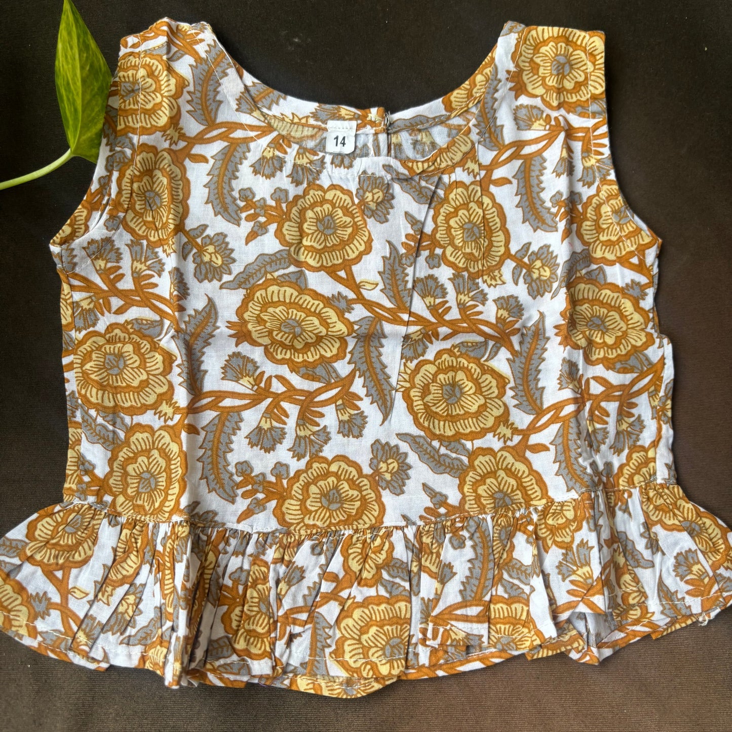 Mustard Bloom Shorts Co-ord Set
