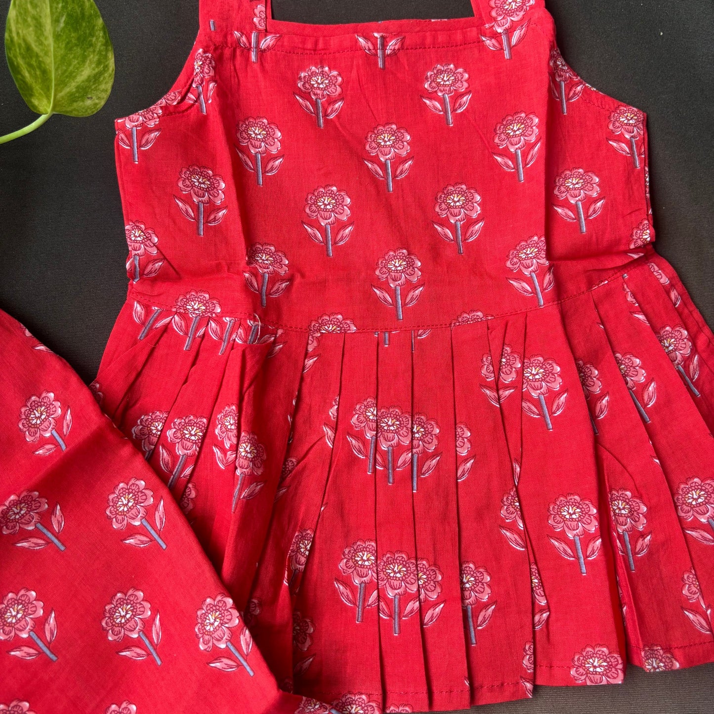 Red Bloom Co-ord Set