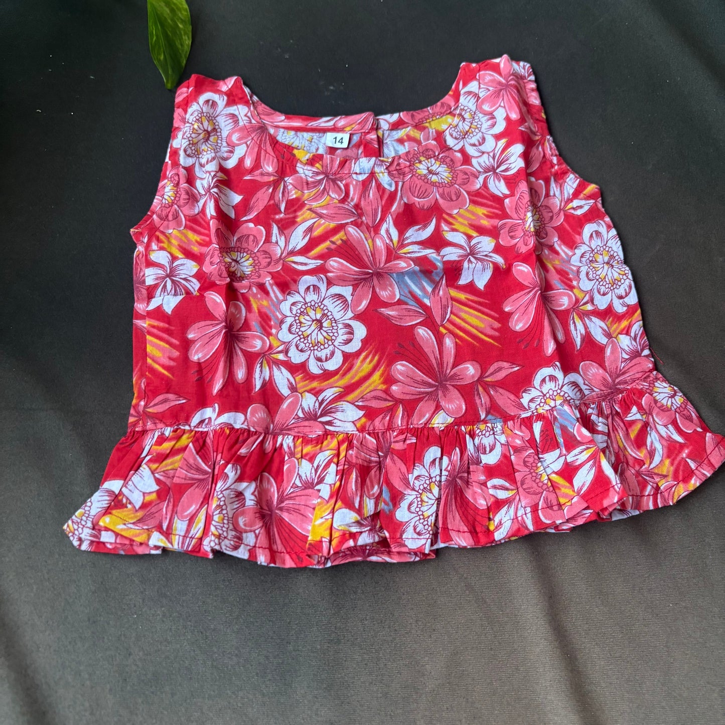 Red Floral Shorts Co-ord Set