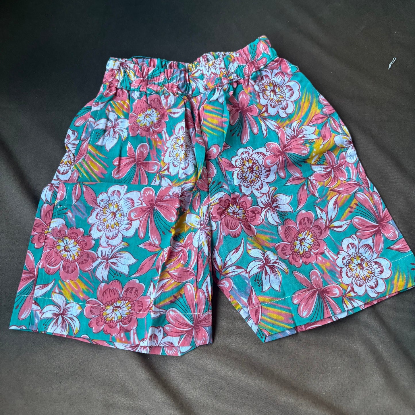 Teal Floral Shorts Co-ord Set