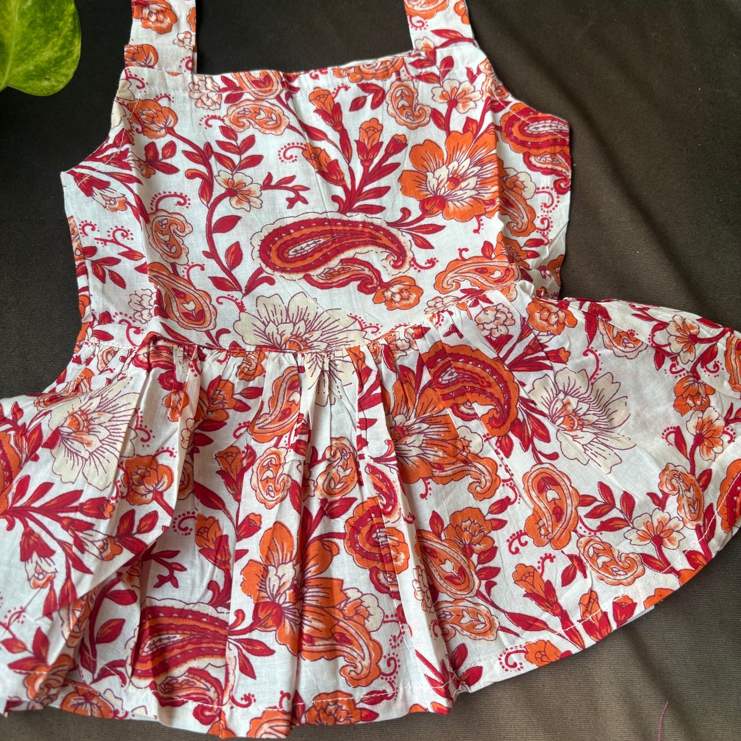 Rust Blossom Cotton Frock