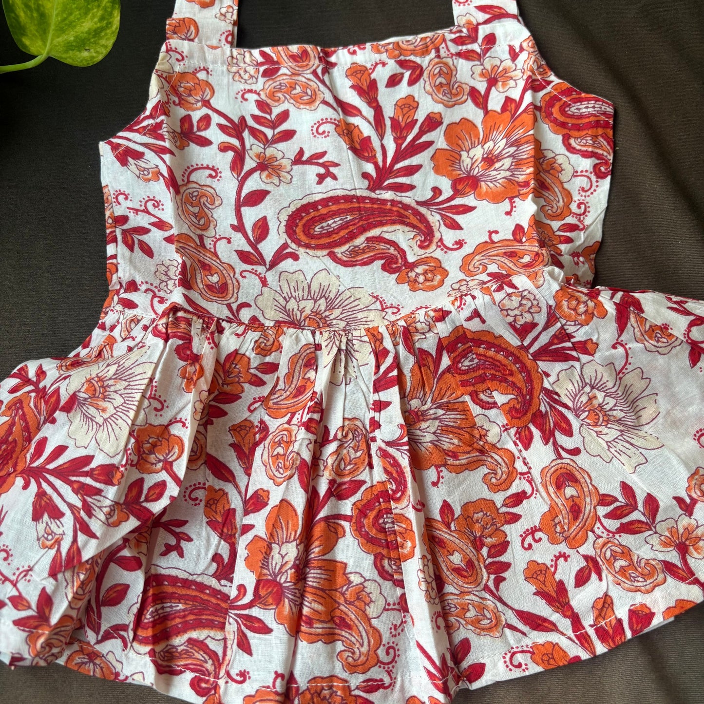 Rust Blossom Cotton Frock