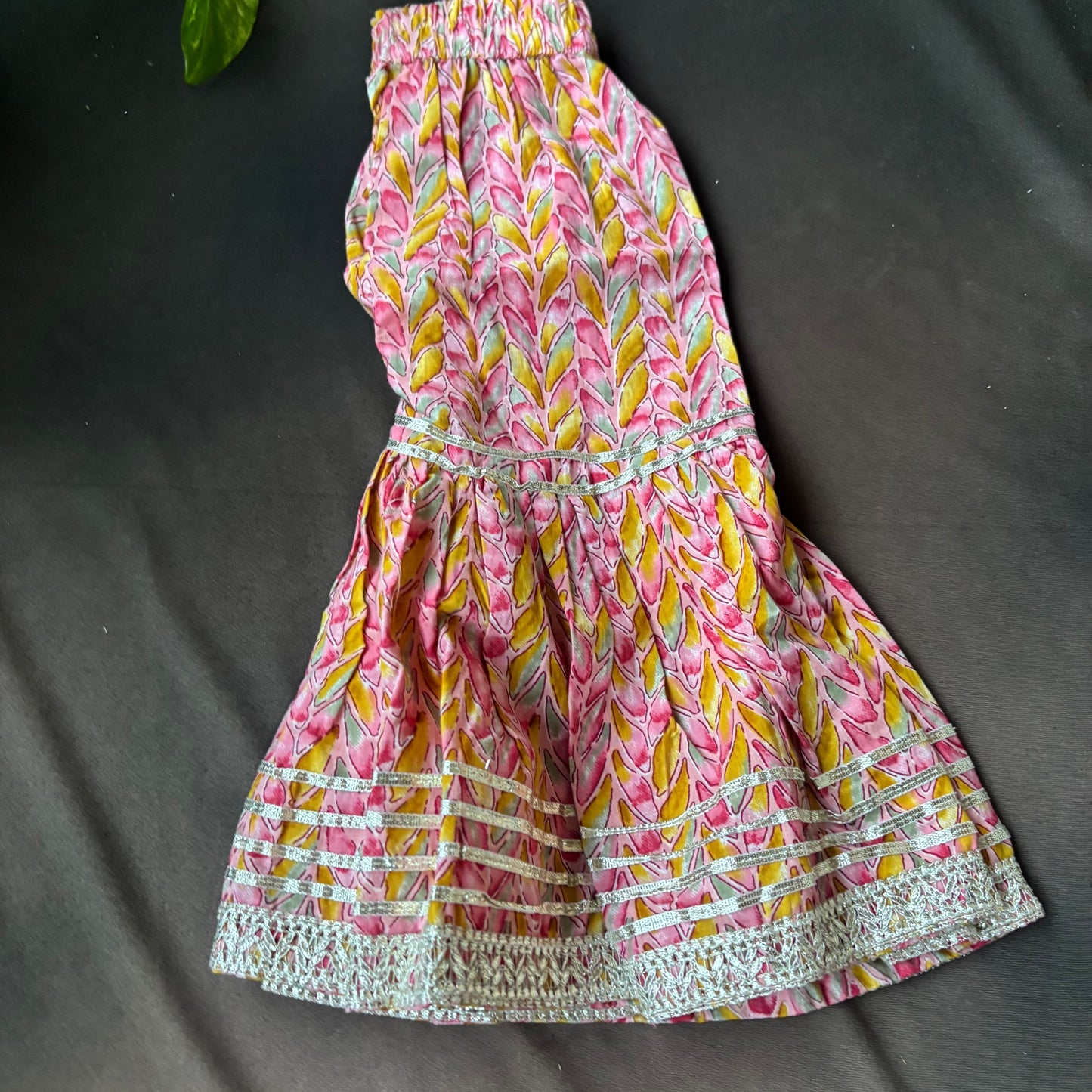 Blush Pink Gota Patti Sharara Set