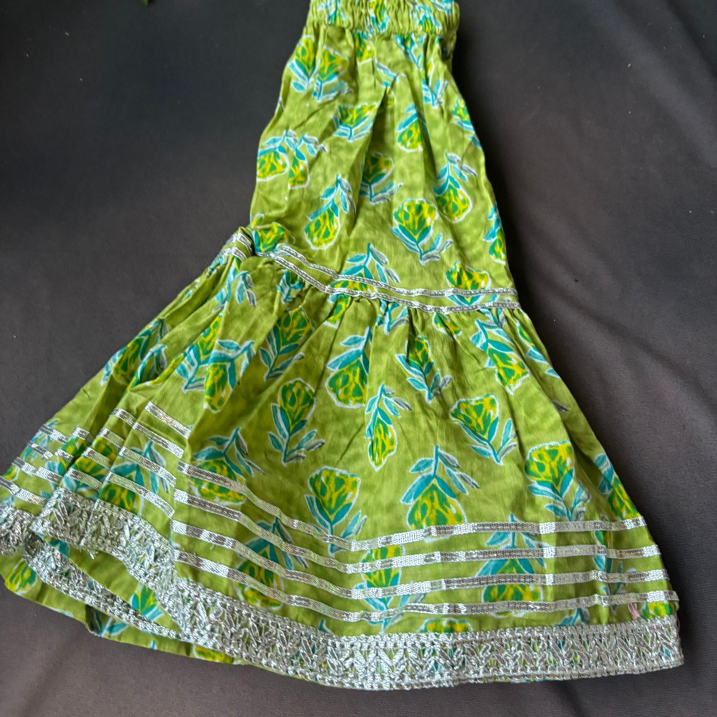 Leafy Bloom Gota Sharara Set