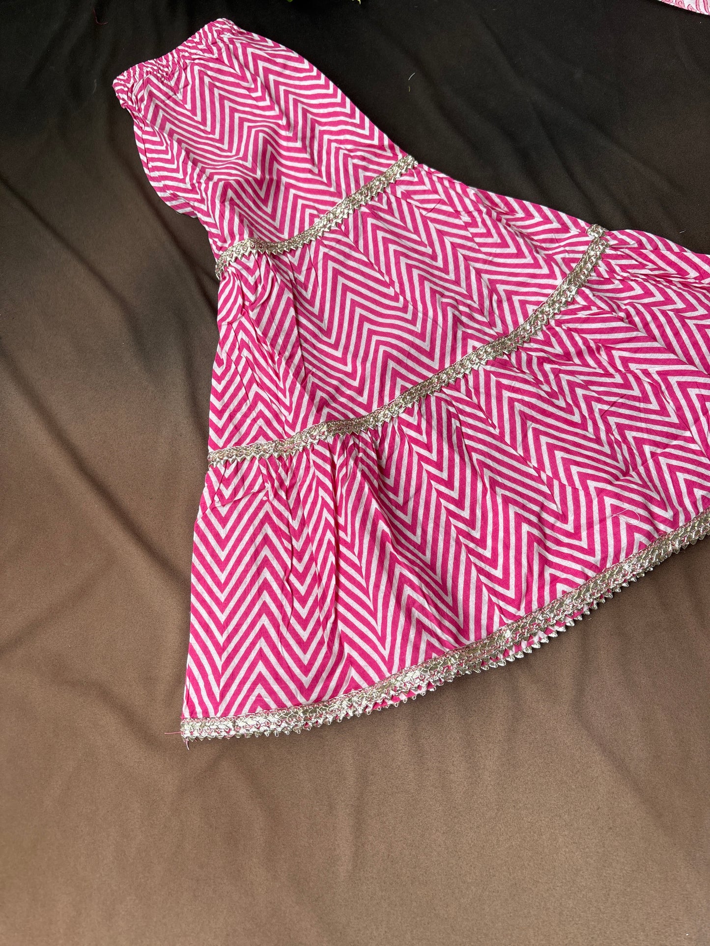 Pink parade Sharara Set