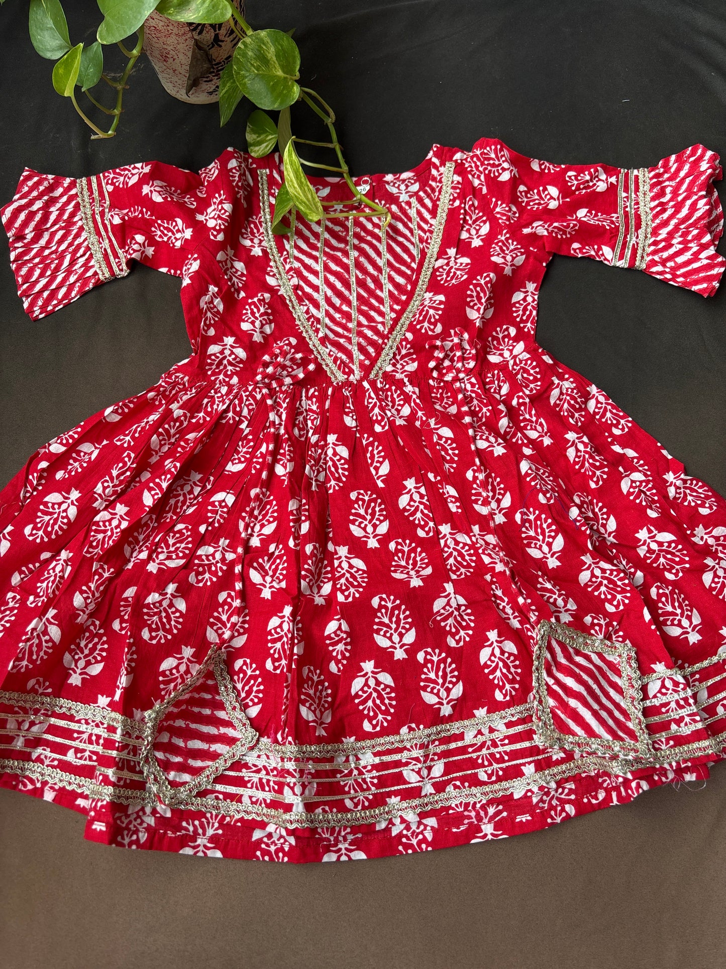 Bandhej Blossom Sharara Set