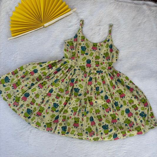 Playful Critters Cotton Frock