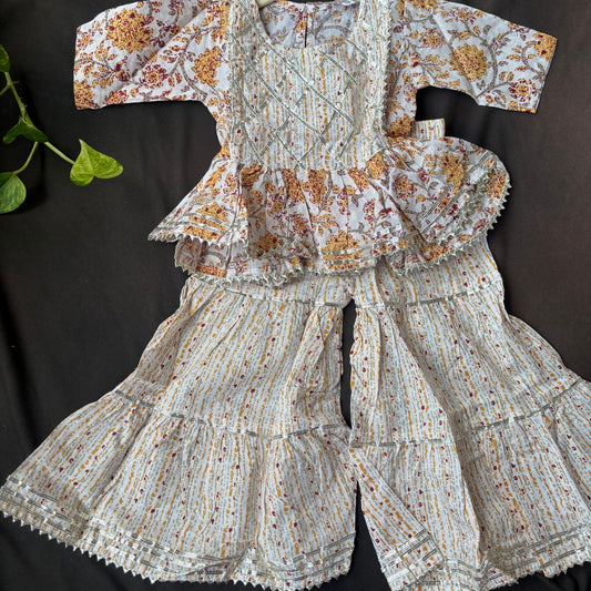 Sunhera Gulab Sharara Set