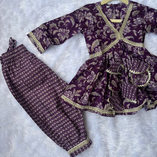 Royal Plum Afghan Set