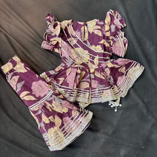 Zehra Purple Ethnic Set
