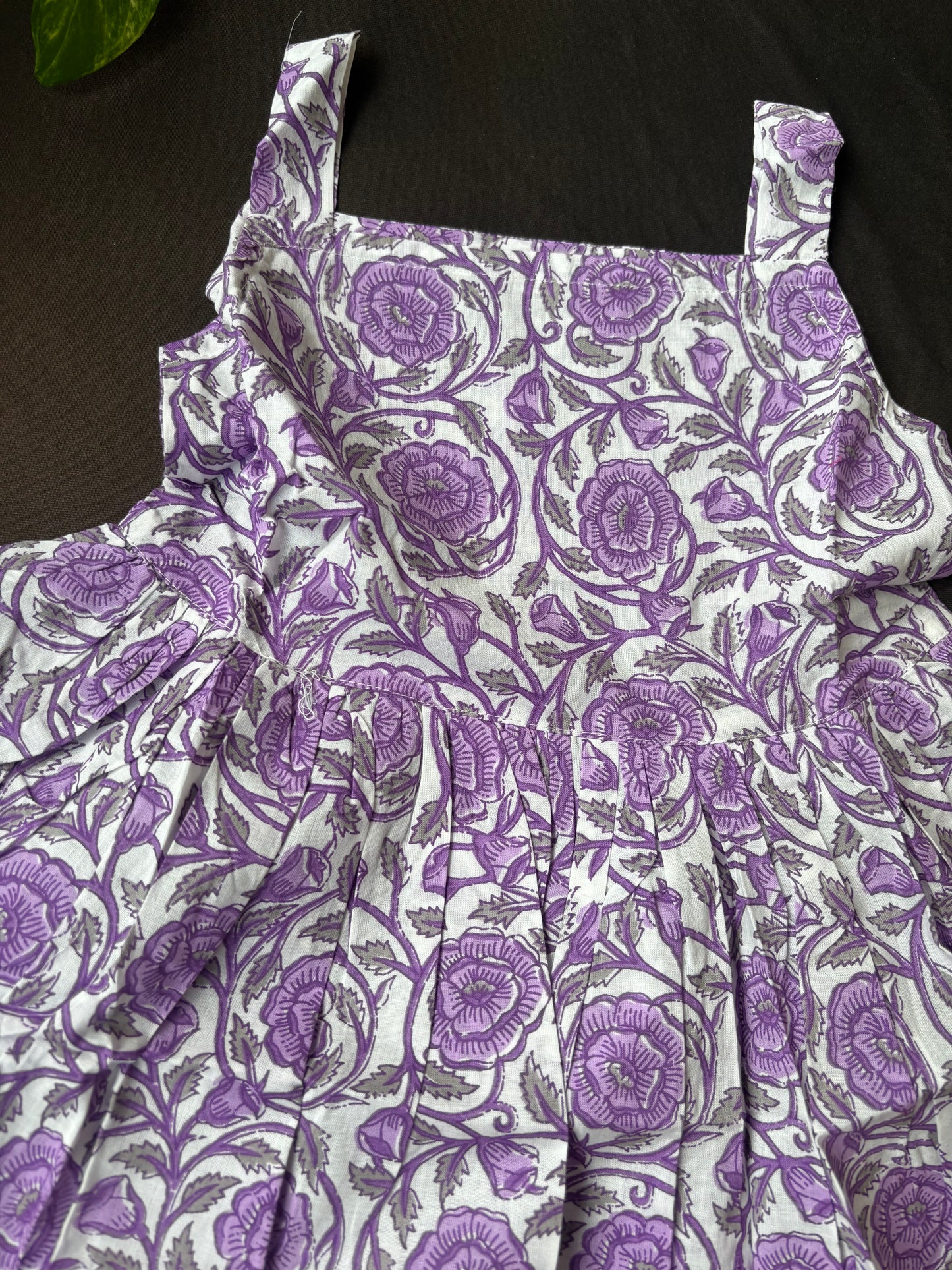 Lavender grace cotton frock