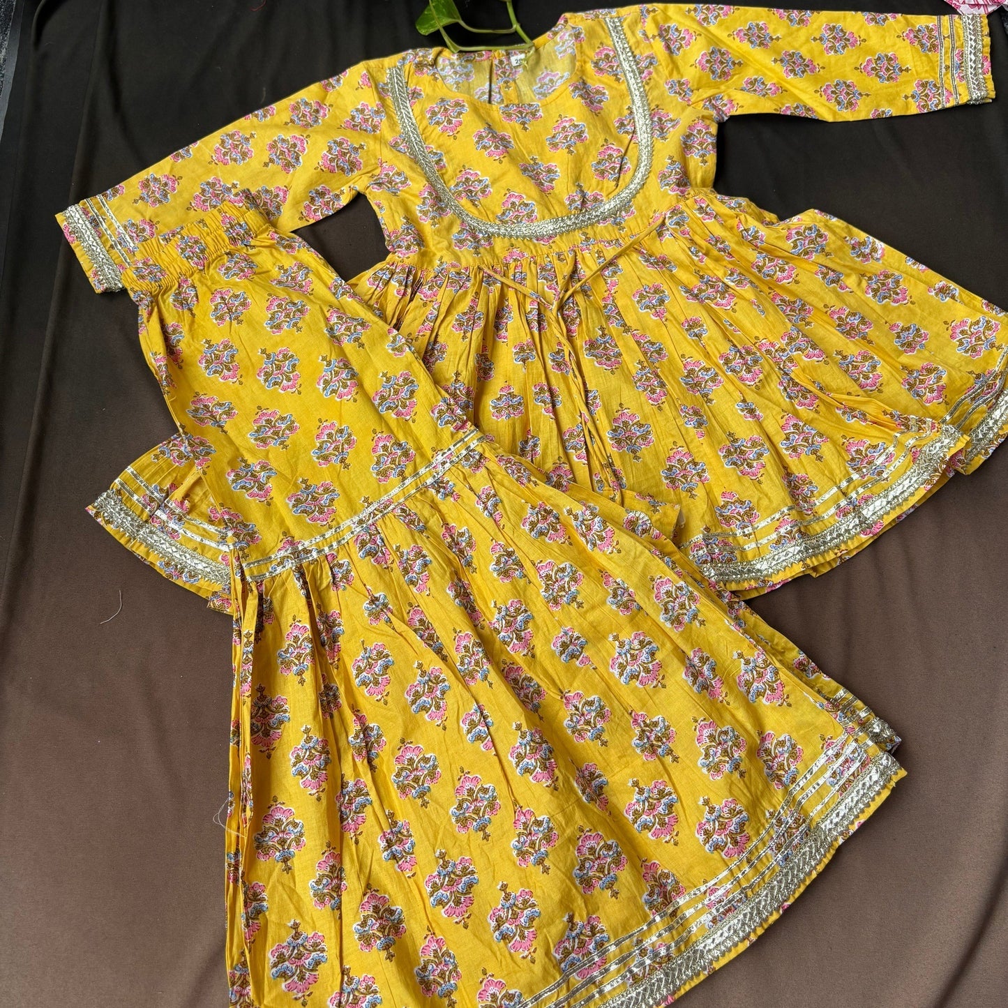 Mustard Magic Sharara Set