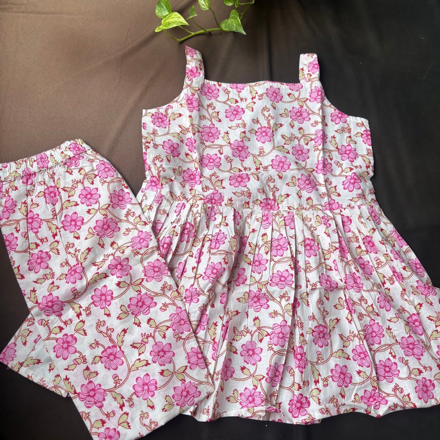 Pink floral pant co-Ord set