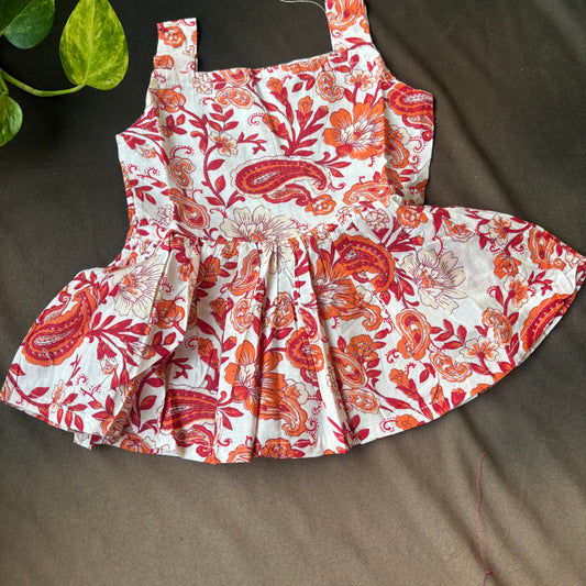 Rust Blossom Cotton Frock