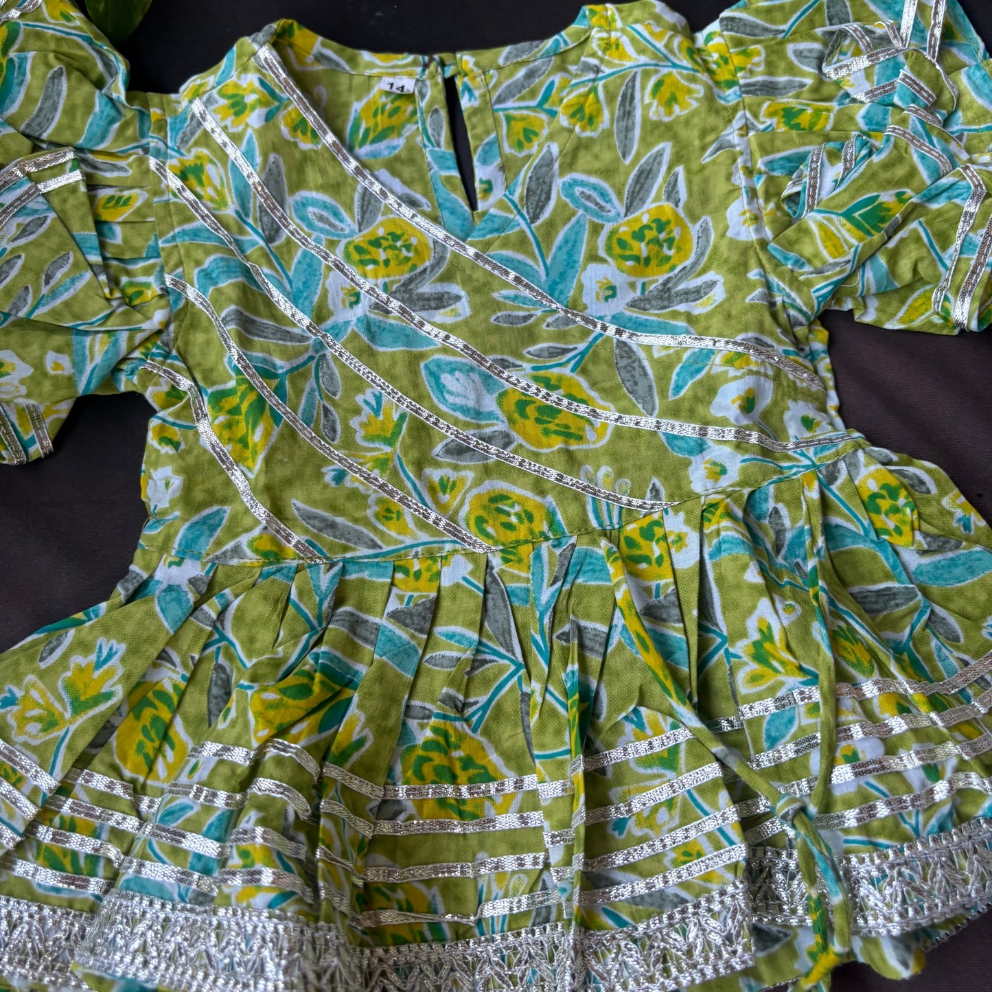 Leafy Bloom Gota Sharara Set