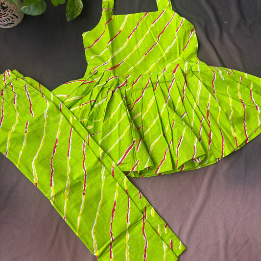 Lehriya Lime Co-ord Set