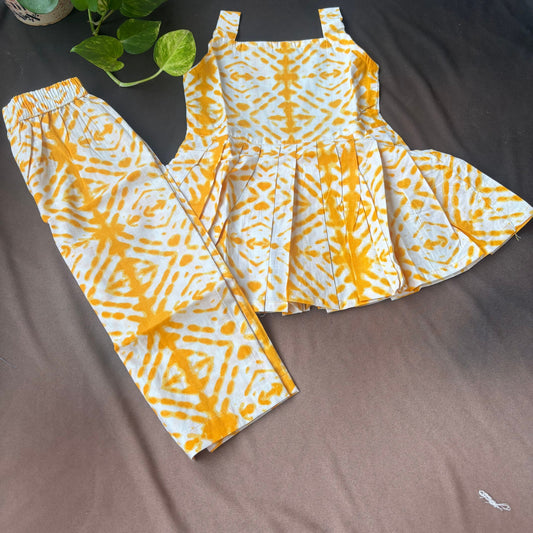 Haldi shimmer co ord set