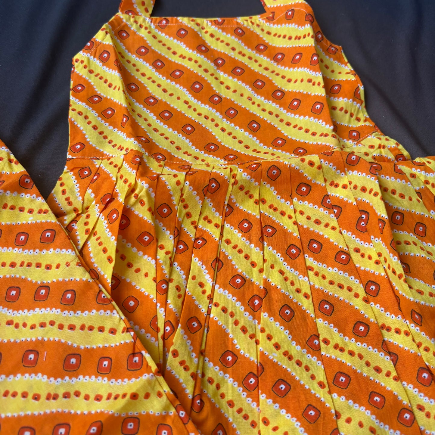 Girls yellow and orange co-ord set